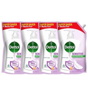 (BUNDLE OF 4) DETTOL HAND WASH REFILL SENSITIVE 675ML
