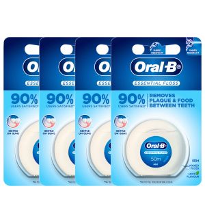 (BUNDLE OF 4) ORAL B ESSENTIAL FLOSS MINT 50M