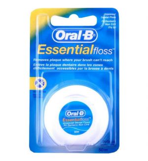 ORAL B ESSENTIAL FLOSS UNWAXED 50M