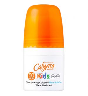 CALYPSO KIDS DISAPPEARING COLOURED BLUE ROLL ON SPF50 50ML