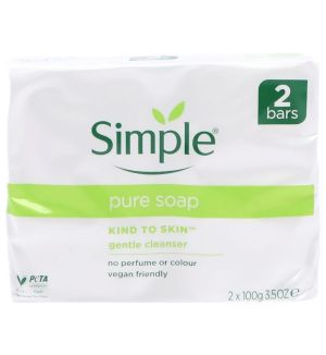 SIMPLE PURE SOAP FOR SENSITIVE SKIN 2X100G