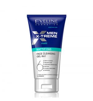 EVELINE X-TREME MEN MATTIFYING FACE CLEANSING GEL 6IN1 150ML