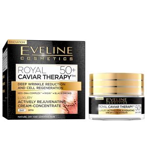 EVELINE ROYAL CAVIAR THERAPY DAY CREAM 50+ SPF8 50ML