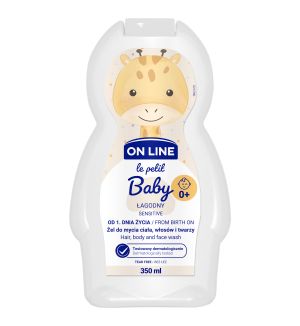 ON LINE KIDS HAIR, BODY & FACE WASH BABY SENSITIVE 350ML