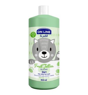 ON LINE KIDS HAIR, BODY & FACE WASH FRUIT JELLIES 850ML