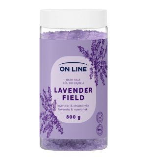 ON LINE BATH SALT LAVENDER FIELD 800G