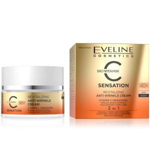EVELINE C SENSATION REVITALIZING ANTI-WRINKLE DAY & NIGHT CREAM 40+ 50ML
