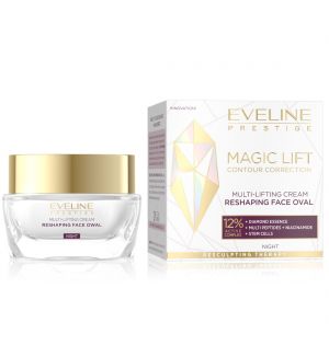 EVELINE MAGIC LIFT CONTOUR CORRECTION MULTI-LIFTING NIGHT CREAM RESHAPING FACE OVAL 50ML