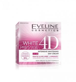 EVELINE WHITE PRESTIGE 4D WHITENING DAY CREAM 50ML