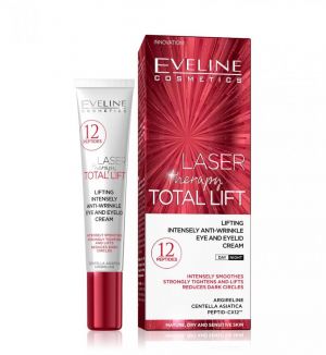EVELINE LASER THERAPY TOTAL LIFT LIFTING INTENSELY ANTI-WRINKLE EYE AND EYELID CREAM 20ML
