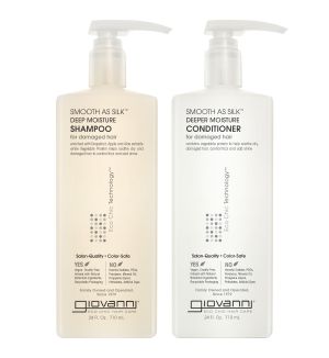 (BUNDLE OF 2) GIOVANNI SMOOTH AS SILK SHAMPOO & CONDITIONER 710ML