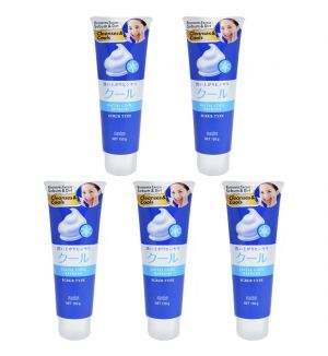 (BUNDLE OF 5) MANDOM FACIAL COOL REFRESH SCRUB CLEANSER 150G