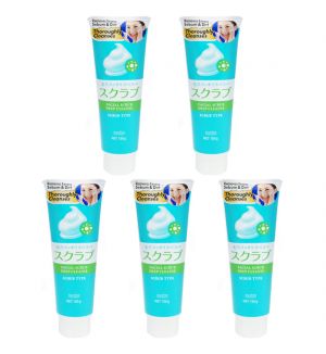(BUNDLE OF 5) MANDOM FACIAL SCRUB DEEP CLEANSE SCRUB CLEANSER 150G