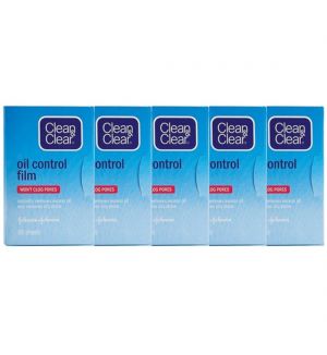 (BUNDLE OF 5) JOHNSON CLEAN &CLEAR OIL CONTROL FILM 60 SHEET