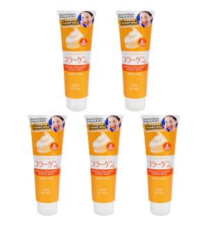 (BUNDLE OF 5) MANDOM FACIAL COLLAGEN SUPPLE SKIN FOAM CLEANSER 150G