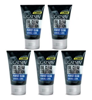 (BUNDLE OF 5) GATSBY PERFECT CLEAN COOLING FACE WASH 100G