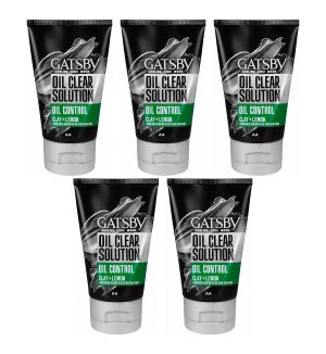 (BUNDLE OF 5) GATSBY OIL CONTROL COOLING FACE WASH 100G
