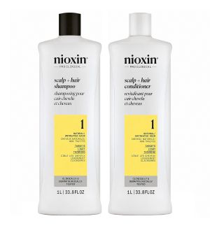 NIOXIN SYSTEM 1 CLEANSER AND CONDITIONER 1L