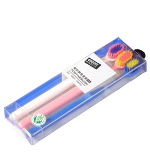 KINEPIN J1241 COLORFUL SOFT BRISTLES TOOTHBRUSH (3PCS)