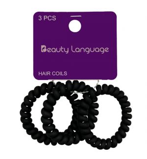 BL0055  BLACK HAIR COILS (3 PCS)