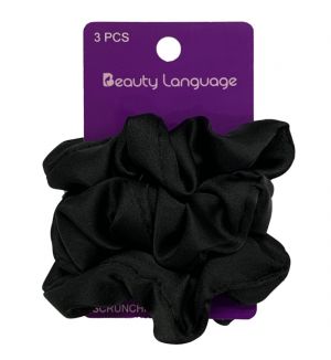BL0056 BLACK SCRUNCHIES (3 PCS)