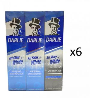 (BUNDLE OF 6) DARLIE ALL SHINY WHITE TOOTHPASTE 2X140G + 80G