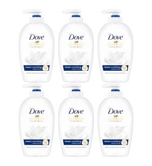 (BUNDLE OF 6) DOVE MOISTURISING HAND WASH DEEPLY NOURISHING 250ML