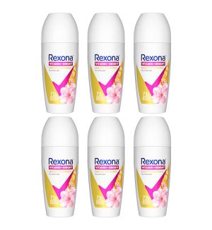 (BUNDLE OF 6) REXONA WOMEN DEODORANT ROLL ON VITAMIN+BRIGHT SAKURA RADIANCE 45ML