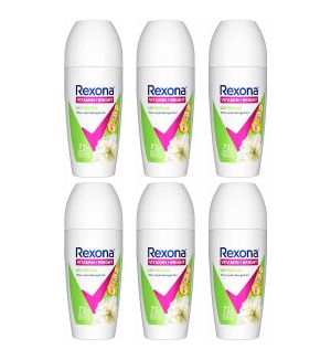 (BUNDLE OF 6) REXONA WOMEN DEODORANT ROLL ON VITAMIN+BRIGHT LILY REPAIR 45ML