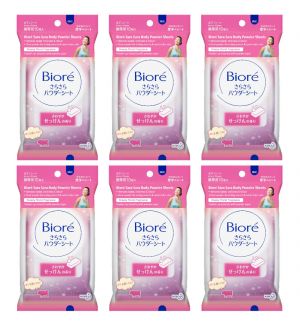 (BUNDLE OF 6) BIORE SARA SARA BODY POWDER SHEETS BREEZY FLORAL 10'S