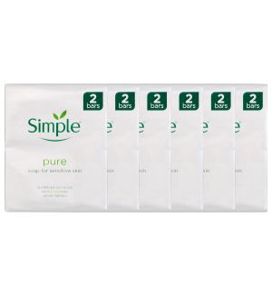 (BUNDLE OF 6) SIMPLE PURE SOAP FOR SENSITIVE SKIN 2X100G