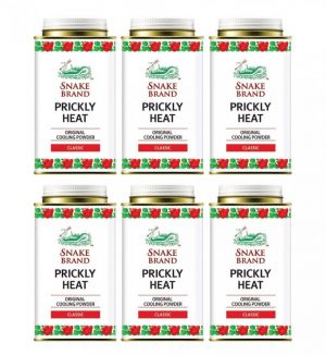 (BUNDLE OF 6) ST LUKES SNAKE BRAND PRICKLY HEAT POWDER 140G (CLASSIC)
