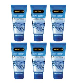 (BUNDLE OF 6) ONETOUCH NATURAL FLAVOUR WATER-BASED LUBRICANT 75ML