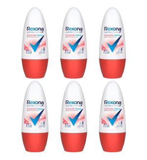 (BUNDLE OF 6) REXONA DEODORANT ROLL ON PASSION FOR WOMEN 45ML