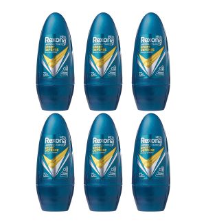 (BUNDLE OF 6) REXONA MEN DEODORANT ROLL ON SPORT DEFENSE 45ML EXP: 01/2026
