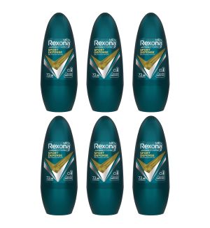 (BUNDLE OF 6) REXONA MEN DEODORANT ROLL ON SPORT DEFENSE 45ML
