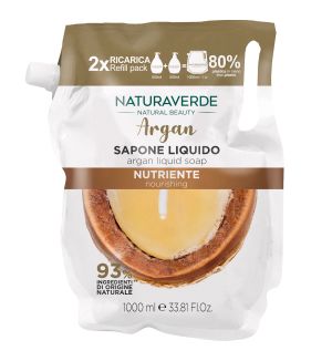 NATURAVERDE ARGAN NOURISHING LIQUID HAND SOAP REFILL 1000ML
