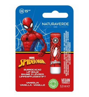 NATURAVERDE SPIDER-MAN LIP BALM VANILLA SPF15 5ML