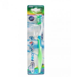 MR WHITE PRO TOOTHBRUSH WITH COVER (MEDIUM)