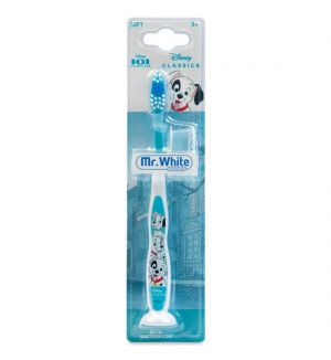 MR WHITE 101 DALMATIANS TOOTHBRUSH WITH SUCTION AND COVER