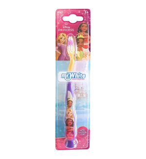 MR WHITE DISNEY PRINCESS TOOTHBRUSH WITH SUCTION AND COVER