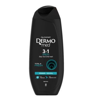 DERMOMED MEN 3 IN 1 WASH TOTAL & FRESH 250ML