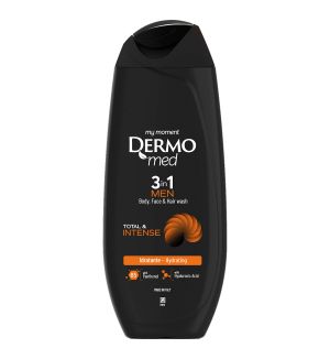 DERMOMED MEN 3 IN 1 WASH TOTAL & INTENSE 250ML