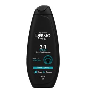 DERMOMED MEN 3 IN 1 WASH TOTAL & FRESH 450ML