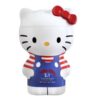 AIR VAL HELLO KITTY 2 IN 1 SHOWER GEL & SHAMPOO 400ML
