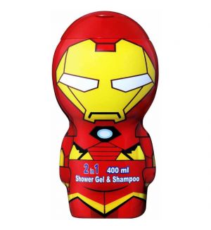 AIR VAL IRON MAN 2 IN 1 SHOWER GEL & SHAMPOO 2D 400ML