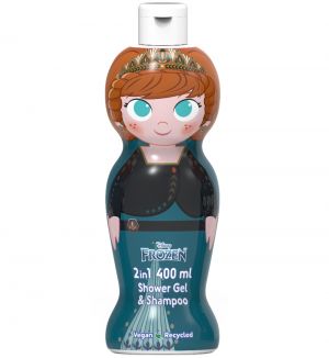 AIR VAL FROZEN ANNA 1D SHOWER GEL & SHAMPOO 2 IN 1 400ML