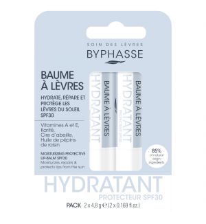 BYPHASSE MOISTURIZING PROTECTIVE LIP-BALM SPF30 (2X4.8G)  EXP:06/2026