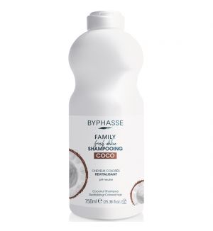 BYPHASSE FAMILY FRESH DELICE COCONUT SHAMPOO 750ML (COLOURED HAIR)