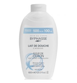 BYPHASSE CARESSE SHOWER CREAM COTTON FLOWER 600ML